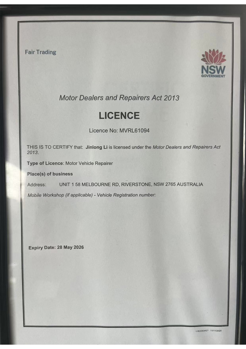 Trading licence